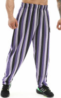 SWEATPANTS 1375-PNT violet purple striped
